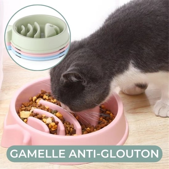 gamelle anti glouton rose