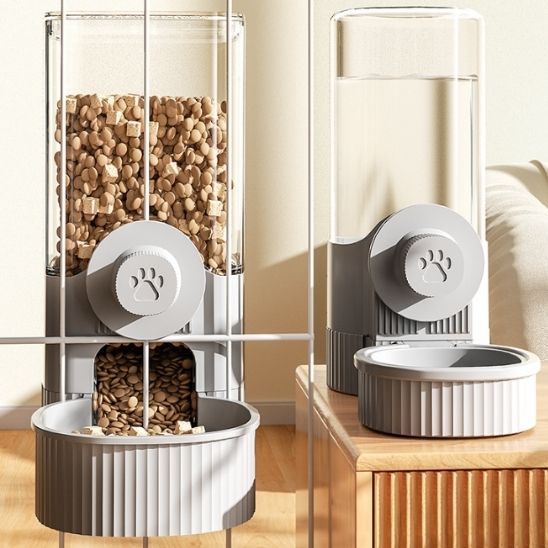 gamelle automatique chat cage pour exposition féline