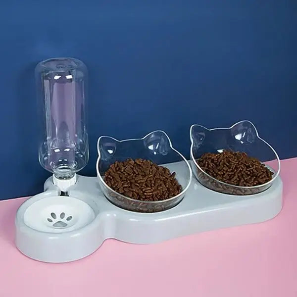 gamelle chat ensemble complet bol distributeur eau