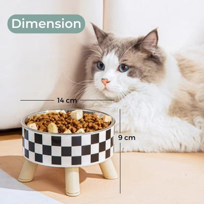 Gamelle chat surélevée | Motif
