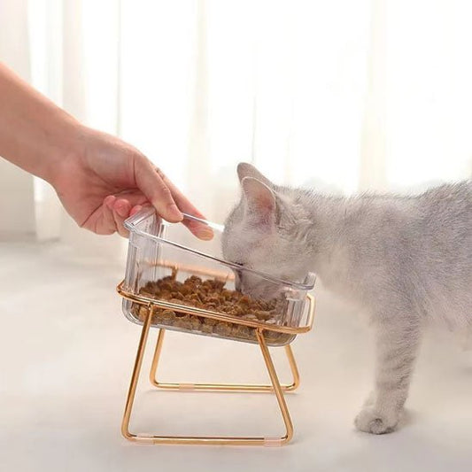 gamelle-chat-transparente-ergonomique