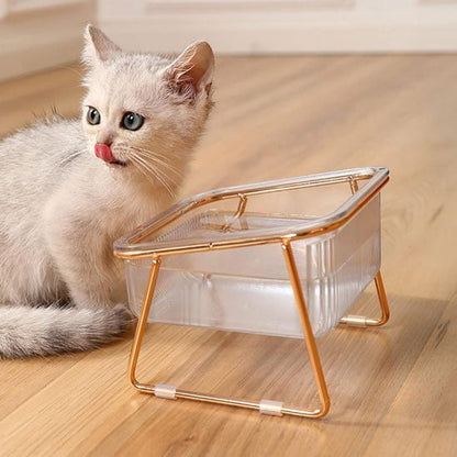 gamelle-chat-transparente-simple-métal