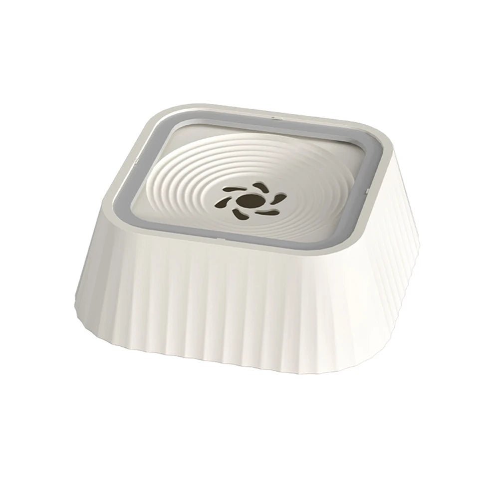Gamelle eau pour chat blanc anti-éclaboussures