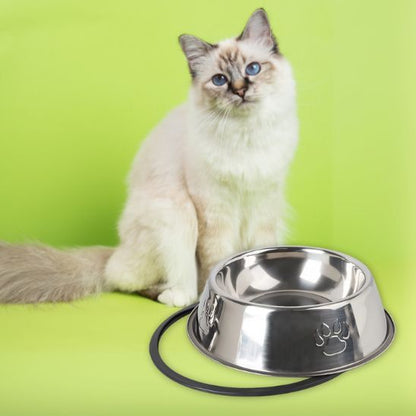 gamelle pour chat acier inoxydable antidérapant