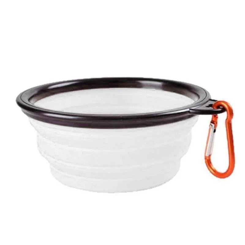 gamelle pour chat pliable couleur blanc