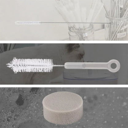 Kit nettoyage deluxe pour fontaine a eau chat