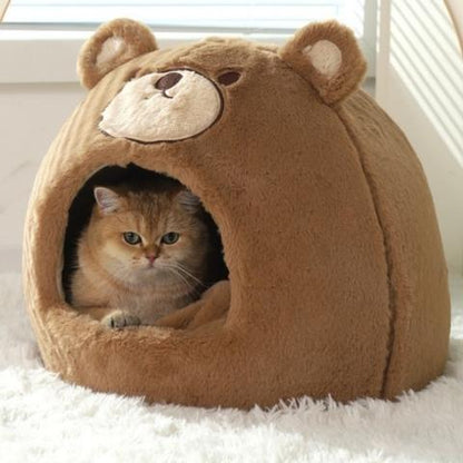 maison chat ourson câlin peluche antidérapant robuste