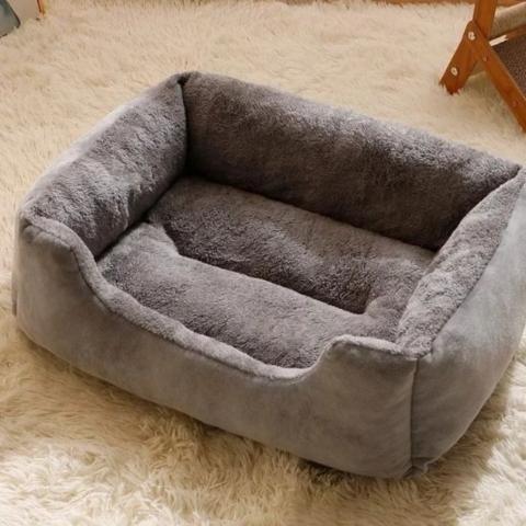 Panier chat câlin parfait suède fausse fourrure gris ergonomique