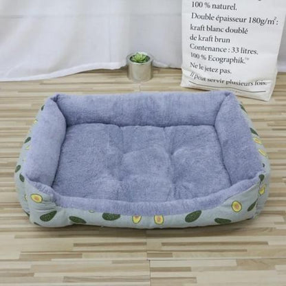 Panier chat douceur absolue fausse fourrure ergonomique avocat