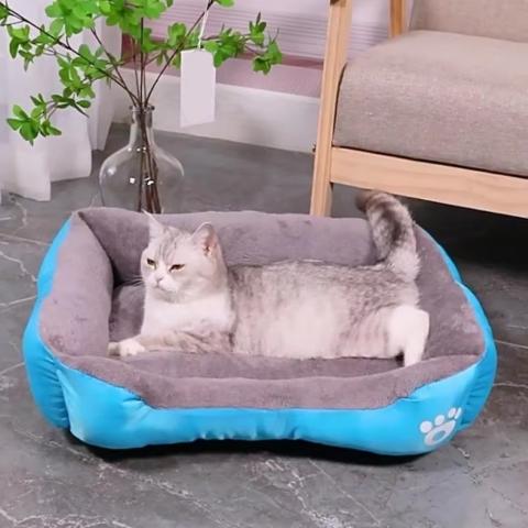 panier pour chat doux repos imperméable antidérapant coton peluche