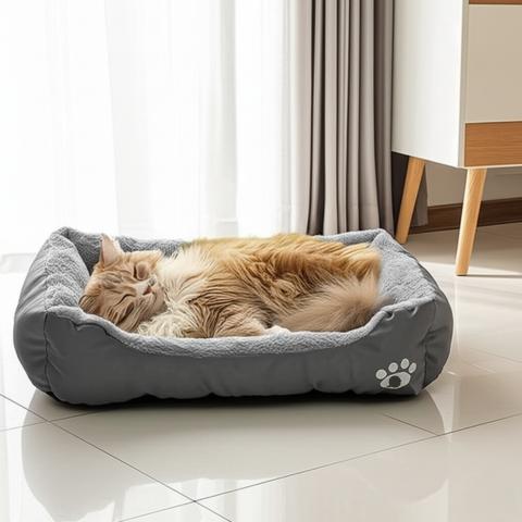 panier pour chat doux repos imperméable antidérapant coton peluche