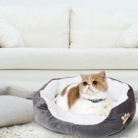 Panier pour chat nuage douillet peluche douce antidérapant compact