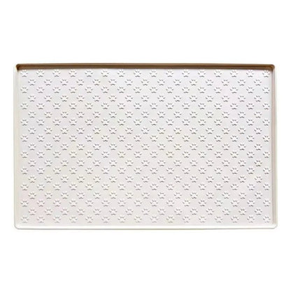 tapis gamelle chat beige