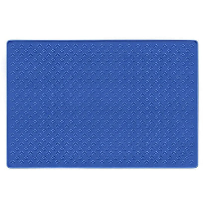 tapis gamelle chat bleu