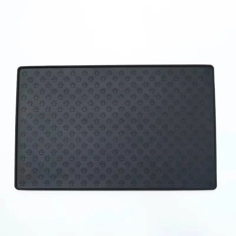 tapis gamelle chat gris