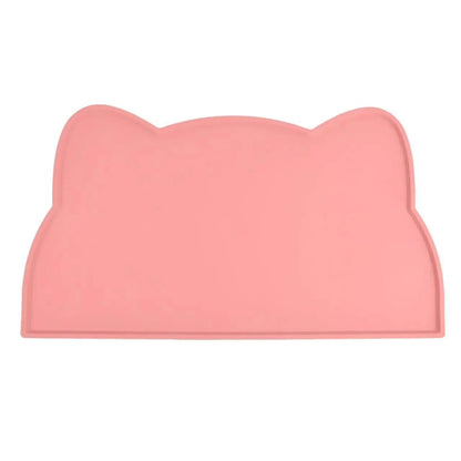 tapis gamelle chat rose
